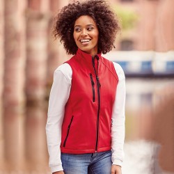 Plain Soft Shell Gilet Ladies Russell